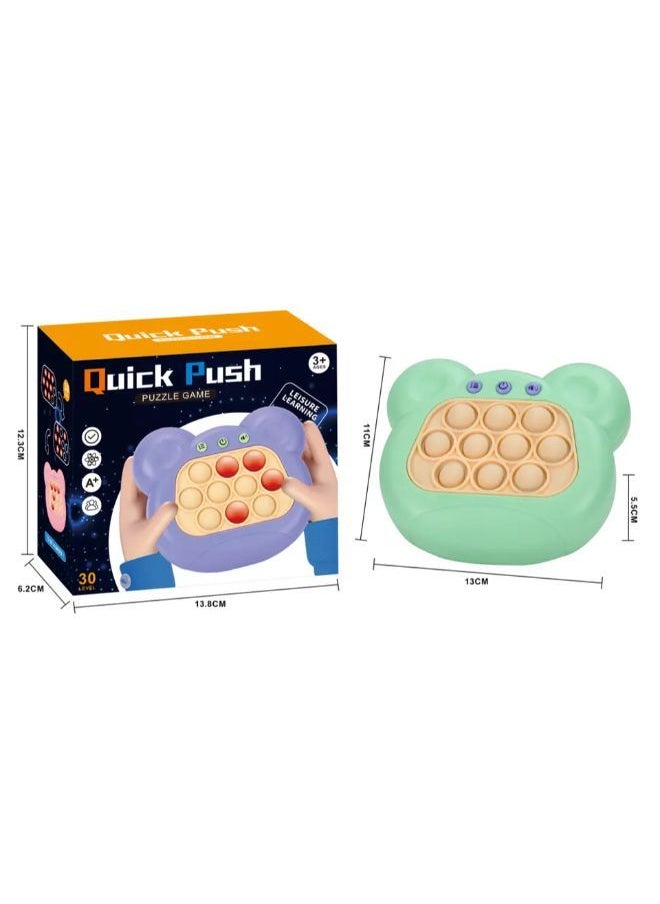 Generic Pop Quick Push Game Console Series Toys for Kids - Green  - Image 1