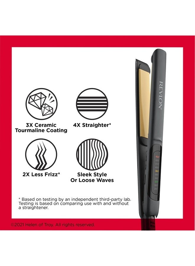 Revlon مكواة شعر سيراميك ريفلون سموذ برليانس | انزلاق سلس وتصميم فائق النعومة، (1 بوصة) - Image 4