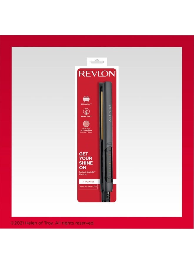 Revlon مكواة شعر سيراميك ريفلون سموذ برليانس | انزلاق سلس وتصميم فائق النعومة، (1 بوصة) - Image 5