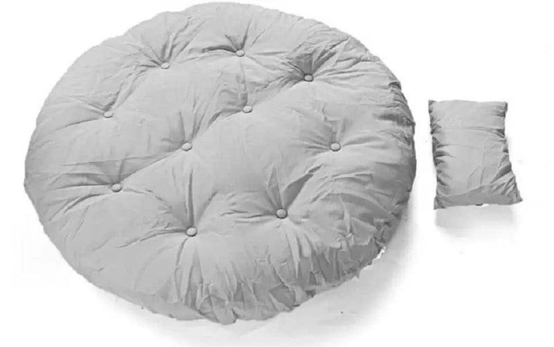 KYNE Microfibre Round Cushion for Hanging Basket Round Shape Swing Chair Cushions for Outdoor Egg Swing Chair Garden Swing Seat Padded Pillow Cushion Grey - Image 4