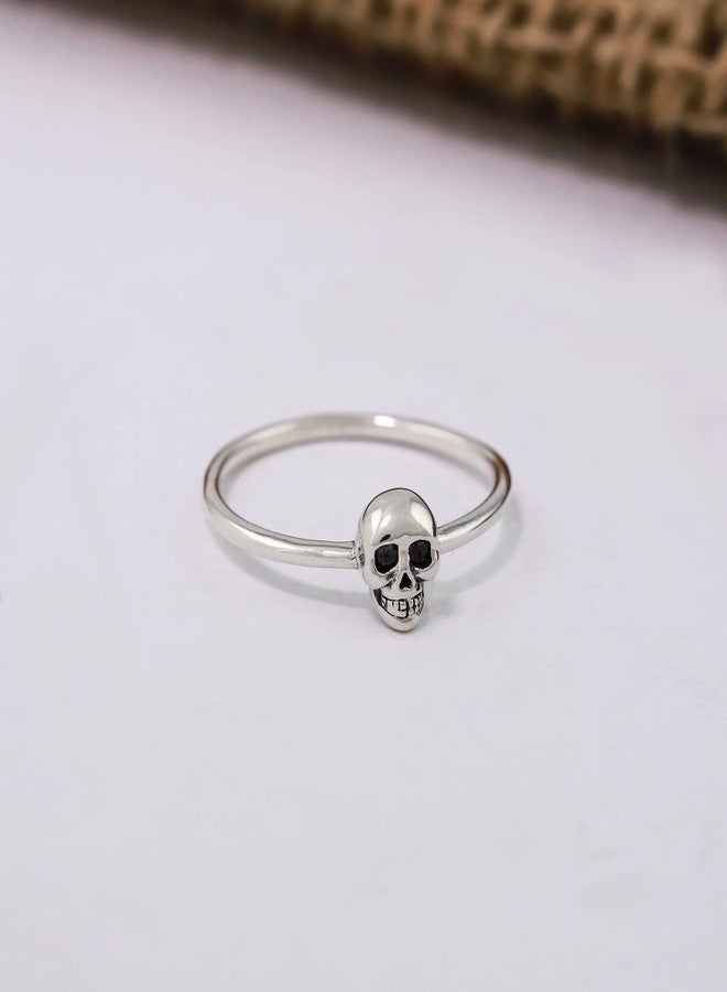 Boma Jewelry Sterling Silver Skull Ring, Size 6 - Image 3