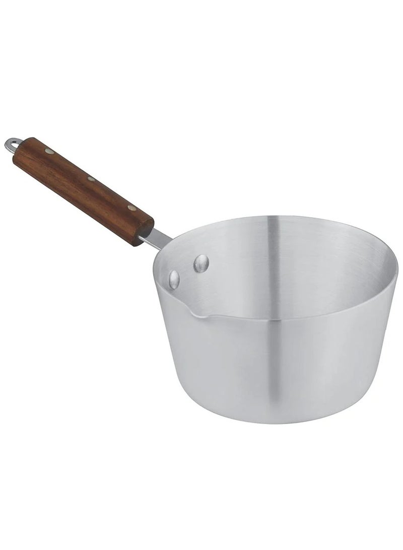 Shine 4-Pcs Milk Boiler Cookware Set With  Pour Lips With Wood Handle4.5L /3.5L/2.5L/1.5L - Image 3