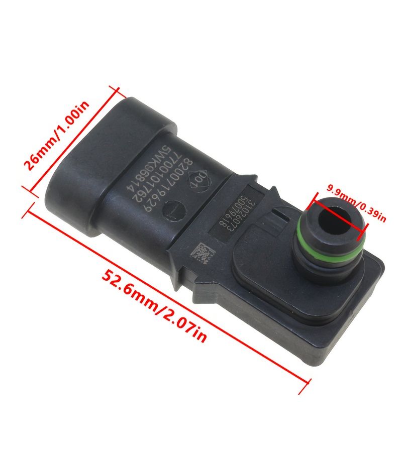 Intake Manifold Pressure Sensor 3 Pin Black Fit For Peugeot 206 1.0 16V - Image 2
