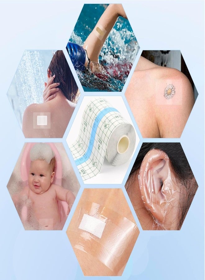 KPS Transparent Stretch Adhesive Bandage | Waterproof Film Bandage Tape | Dressing Tape For Skin Healing Protection Supplies | Health Care Supplies (Pack of 1,Multicolor)(7cmx10m) - Image 4