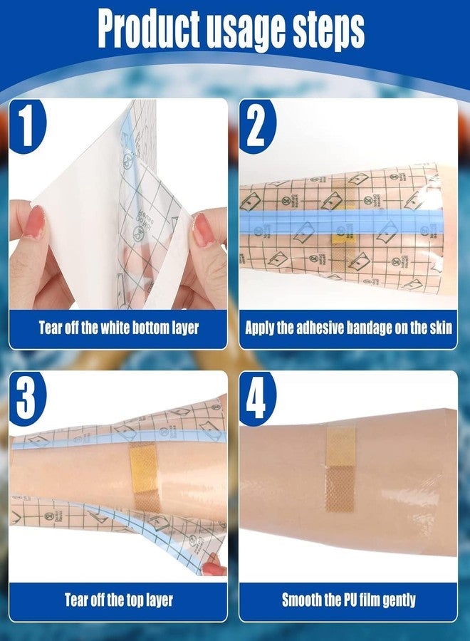 KPS Transparent Stretch Adhesive Bandage | Waterproof Film Bandage Tape | Dressing Tape For Skin Healing Protection Supplies | Health Care Supplies (Pack of 1,Multicolor)(7cmx10m) - Image 5