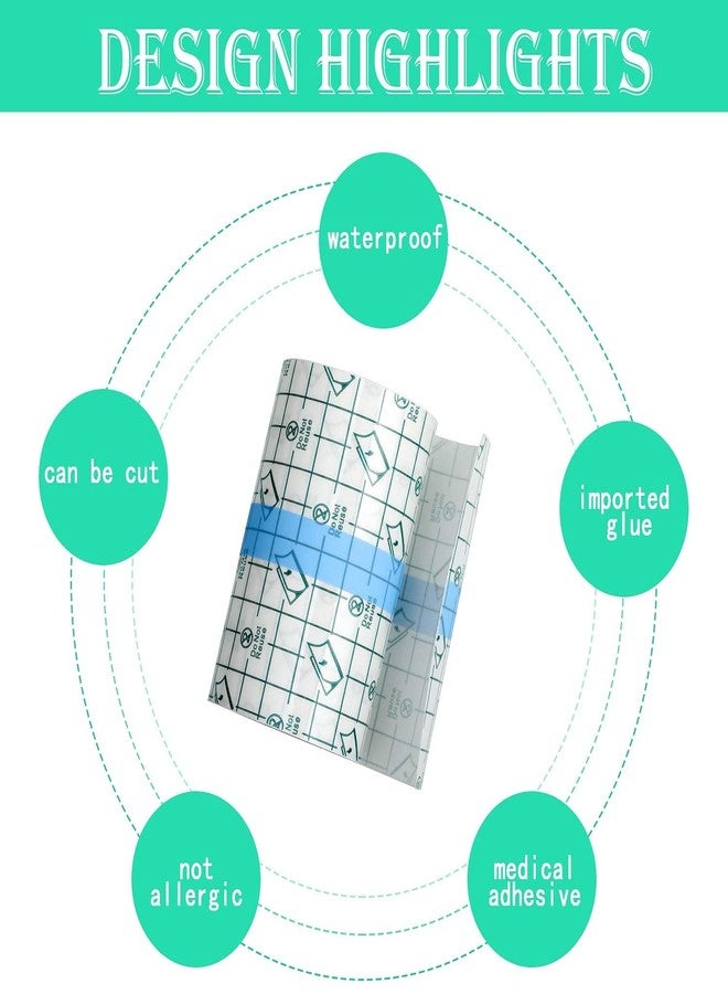 KPS Transparent Stretch Adhesive Bandage | Waterproof Film Bandage Tape | Dressing Tape For Skin Healing Protection Supplies | Health Care Supplies (Pack of 1,Multicolor)(7cmx10m) - Image 3