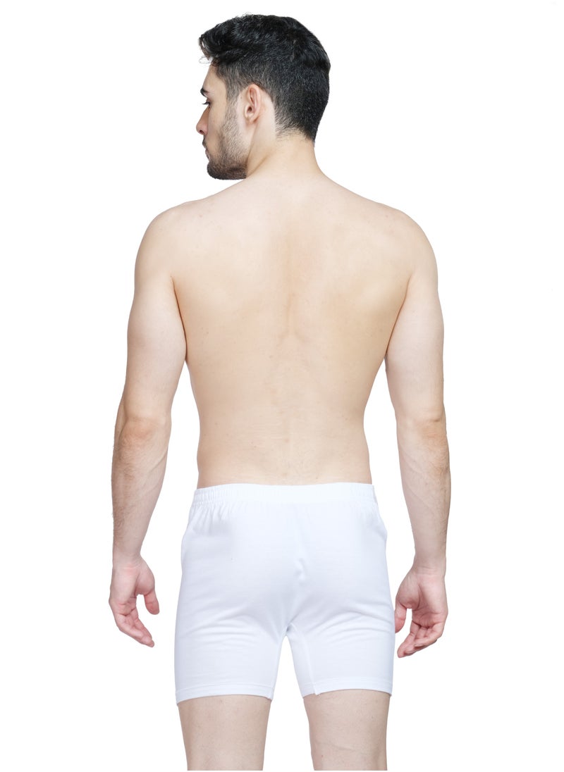 OSCAR JEANS - Platinum Collection 100% Cotton Mens Underwear Boxer Comfort Fit Organic Ultrasoft Antibacterial Brightest White 3 Pack - Image 1