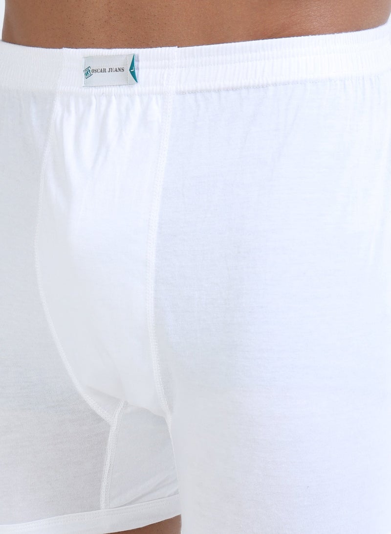 أوسكار جينز مجموعة بلاتينيوم، ملابس داخلية رجالية بوكسر قطنية 100%، مريحة، فائقة النعومة، مضادة للبكتيريا، لون أبيض ناصع، عبوة من 3 قطع - Image 5