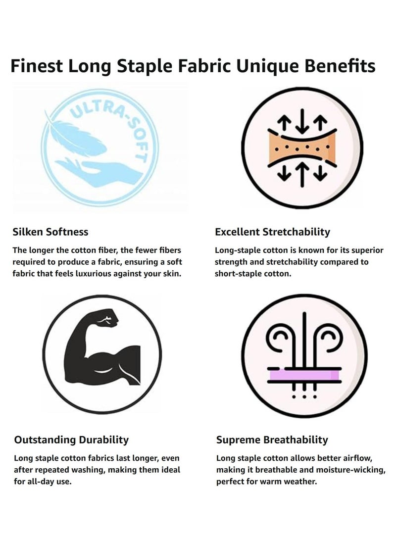 أوسكار جينز مجموعة بلاتينيوم، ملابس داخلية رجالية بوكسر قطنية 100%، مريحة، فائقة النعومة، مضادة للبكتيريا، لون أبيض ناصع، عبوة من 3 قطع - Image 4