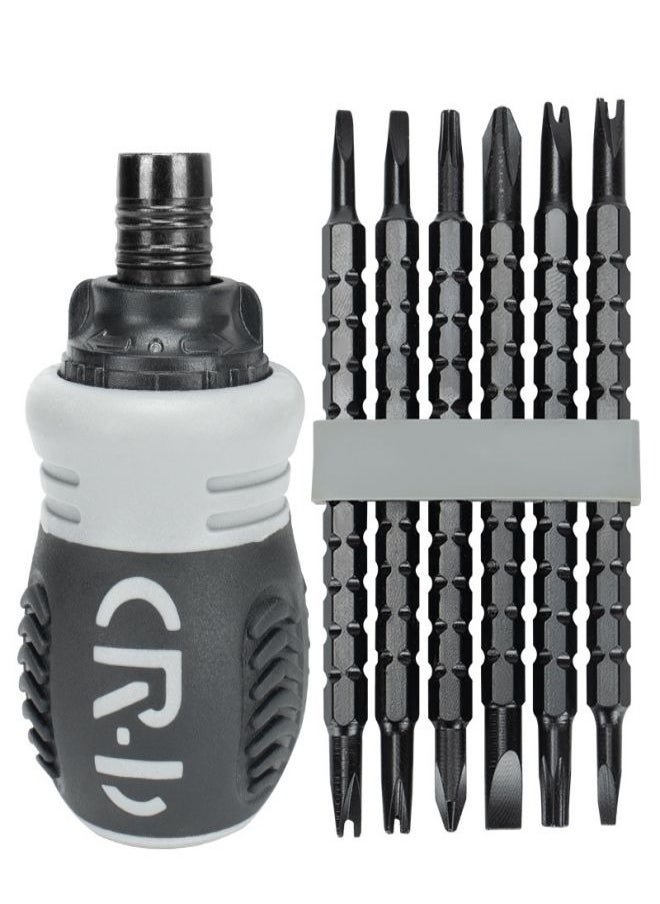 Generic Labor-saving ratchet set 13-in-1 mini taper telescopic and labor-saving Industrial-grade screwdriver  - Image 4