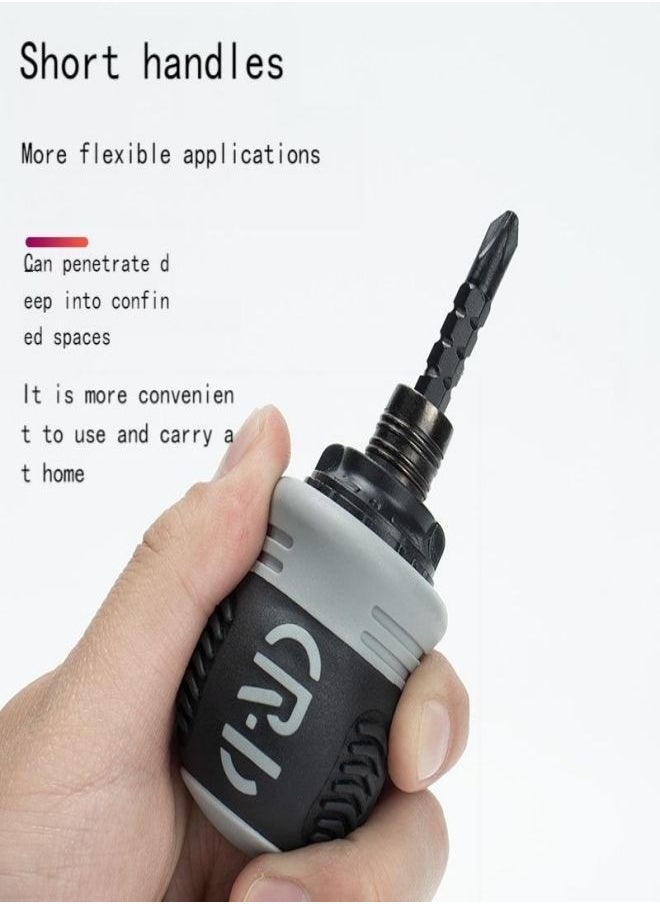 Generic Labor-saving ratchet set 13-in-1 mini taper telescopic and labor-saving Industrial-grade screwdriver  - Image 2