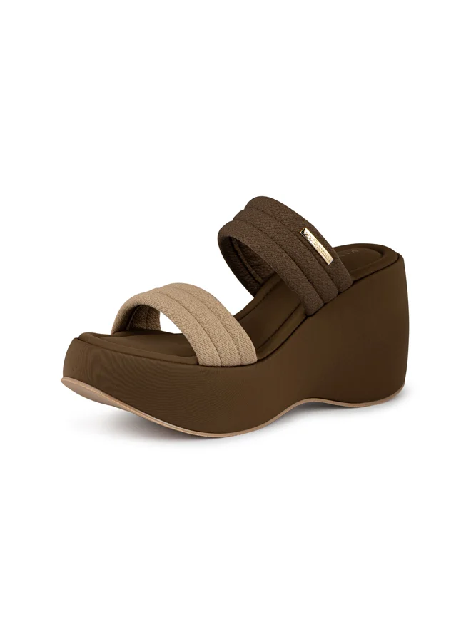 فينتشي النساء متعدد الأحزمة كعب عال إسفين الصنادل