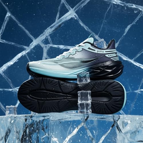 YOHO Tempo Sports Shoes for Men | Stylish & Lightweight Sneaker for Man/Boys | Casual Shoe for Walking, Running, Gym & Everyday Use - 0906 | Artic Cold Brew - UK 9 - Image 4