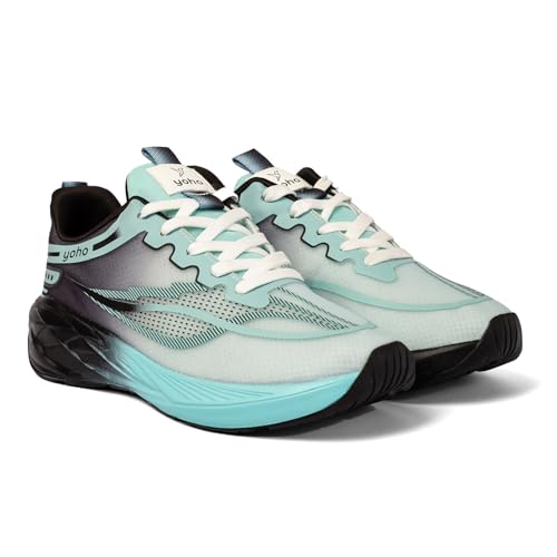 YOHO Tempo Sports Shoes for Men | Stylish & Lightweight Sneaker for Man/Boys | Casual Shoe for Walking, Running, Gym & Everyday Use - 0906 | Artic Cold Brew - UK 9 - Image 3