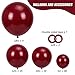 RUBFAC Burgundy Balloons 129pcs Different Sizes Pack of 18 12 10 5 Inch Latex Maroon Dark Ruby Red Balloon Garland Arch Kit for Wedding Anniversary Birthday Party Decorations - Image 4