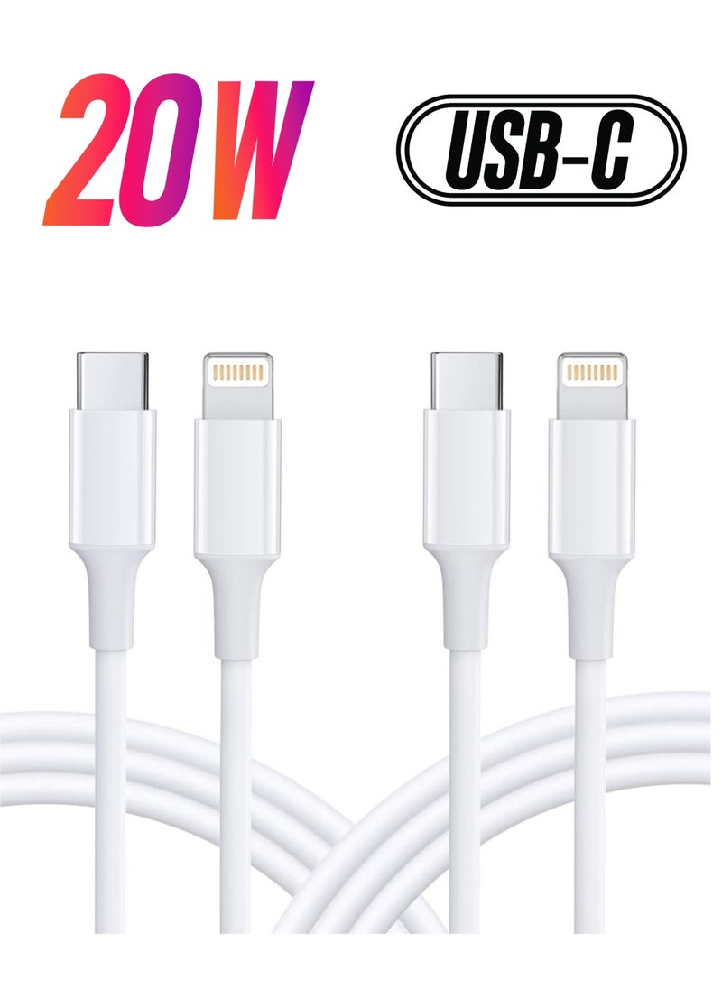ELTRAZONE USB C to Lightning Cable Fast Charging 20W 2Pack 3FT MFi Certified for iPhone 13/13ProMax/13Mini/12/12 Mini/12 ProMax, Lightning to USB-C Cable Compatible with iPhone11/11Pro/11Pro MAX/XS MAX  - Image 1