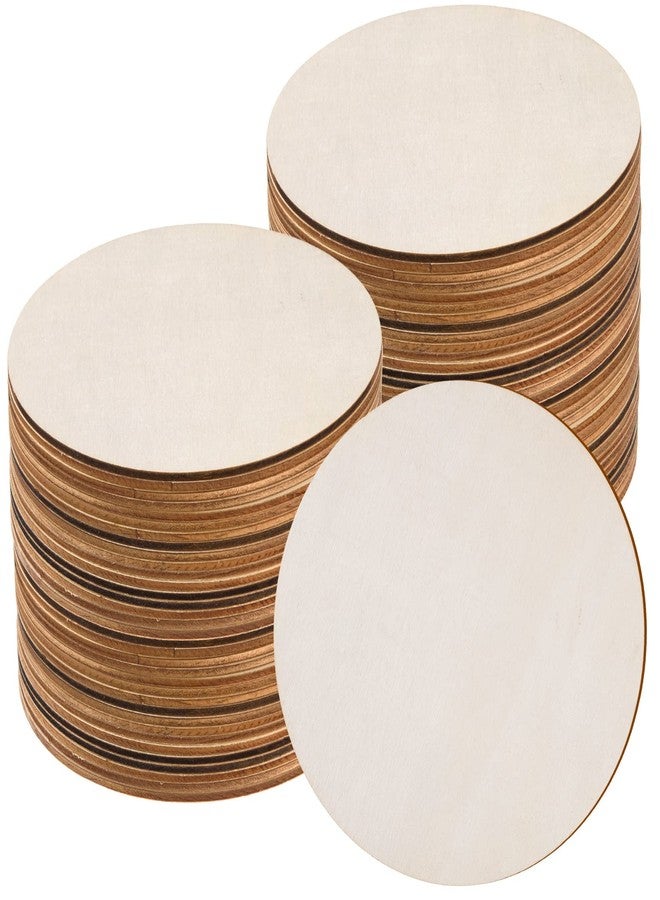 AWIZOM 60 Pcs 6 Inch Wood Circles for Crafts Unfinished Circles Wooden Rounds Natural Round Wooden Disc Cutouts Blank Wood Slices for DIY Crafts, Coaster, Painting, Engraving, Home Decorations - Image 1