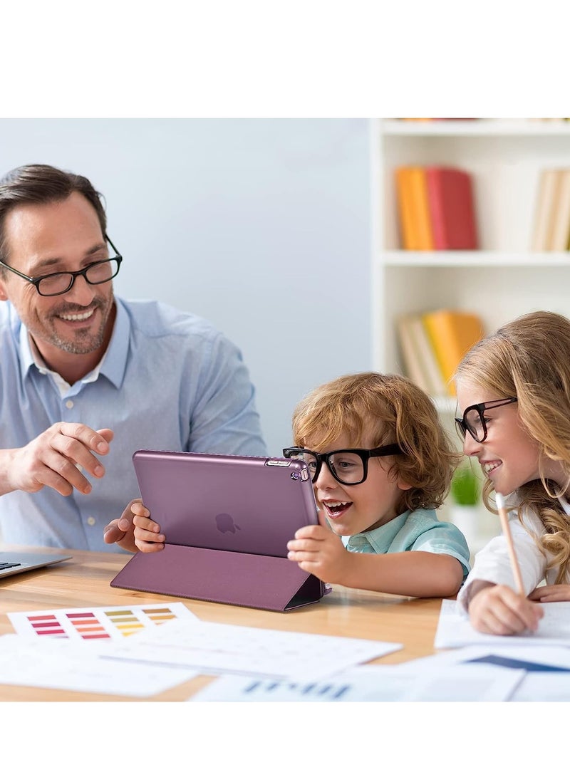 ELTRAZONE iPad 10.2 Case - Compatible with 9th Generation (2021), 8th Generation (2020), 7th Generation (2019) - Slim Stand Hard Back Shell Protective Smart Cover for 10.2 iPad - Purple - Image 3