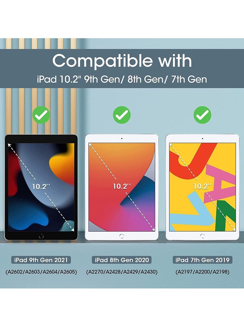 ELTRAZONE iPad 10.2 Case - Compatible with 9th Generation (2021), 8th Generation (2020), 7th Generation (2019) - Slim Stand Hard Back Shell Protective Smart Cover for 10.2 iPad - Purple - Image 2