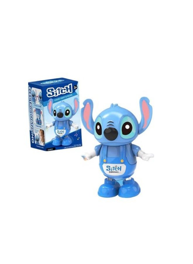 Stitch Dancing Toy with Colorful Lights and Real Motion Recording (Blue) - Image 1