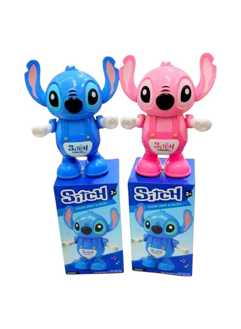 Stitch Dancing Toy with Colorful Lights and Real Motion Recording (Blue) - Image 3