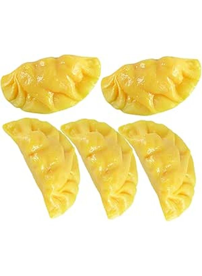 Realistic Egg Dumpling Food Model 5PCS High Detail Easy Clean Kitchen Decor - Image 1