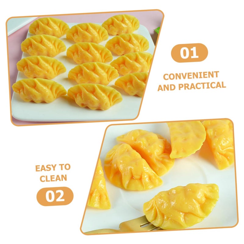 Realistic Egg Dumpling Food Model 5PCS High Detail Easy Clean Kitchen Decor - Image 4