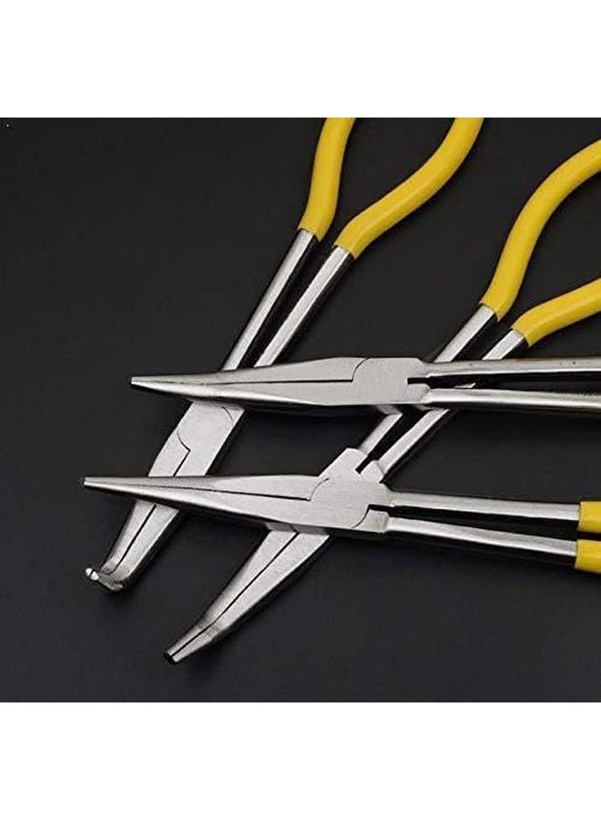 11 بوصة كماشة مستقيمة إبرة الأنف طويلة جدًا 20 درجة أداة إصلاح الأسلاك الدقيقة - Image 1