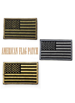 boshiho Military Patches, Tactical American Flag Patches Special Forces Ranger Airborne Badges 5 Pieces Hook And Loop Embroidered Morale Patch (Gray)  - Image 2