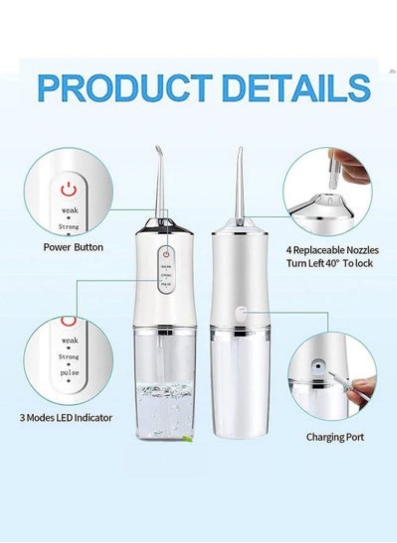 Elaimei Portable Dental Water Flosser With 6 Nozzles  - Image 3