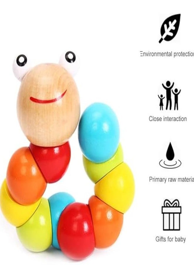 SubiMouIQ Baby Activities 6 to 12 Months, 12-18 Months, 3-6 Months Developmental, Tummy Time Crawling Toys - Infant - Caterpillar Twisting Baby Boy and Girl ((Rainbow) (Caterpillar Twist+Car) - Image 5