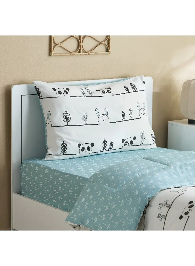 Home Box Joy Slumber 2-Piece Animal Pop Single Cotton Comforter Set - 135x220 cm