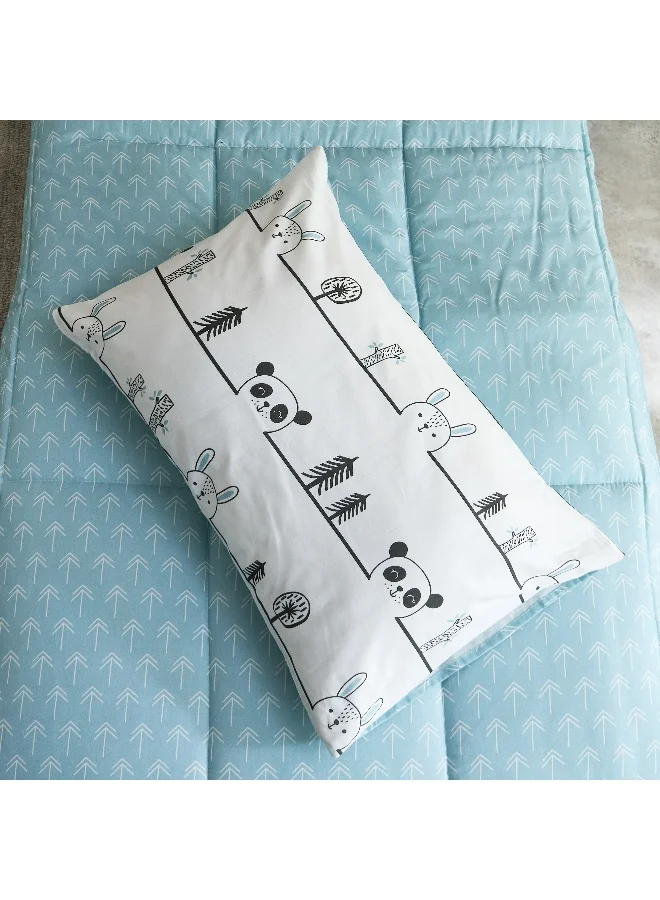 Home Box Joy Slumber 2-Piece Animal Pop Single Cotton Comforter Set - 135x220 cm