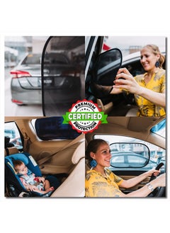 KINDER FLUFF Car Window Shade (4Pack)-The Only Certified Car Window Sun Shade for Baby Proven to Block 99.95% UVR - Mom's Choice Gold Award - Car Seat Sun Protection - Standard  - Image 3