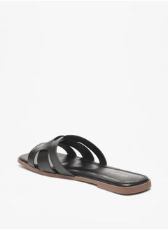 Celeste Women's Solid Slip-On Flat Sandals  - Image 2