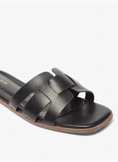 Celeste Women's Solid Slip-On Flat Sandals  - Image 5