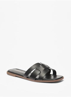 Celeste Women's Solid Slip-On Flat Sandals  - Image 3