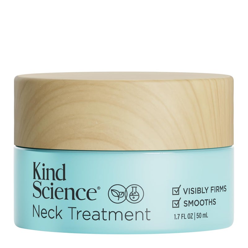 Kind Science Neck Treatment  Neck Cream Visibly Firms Lifts  Supports Natural Cell Turnover for Anti Aging Firming and Tightening  Paraben Dye  Fragrance Free Cruelty Free 17 oz