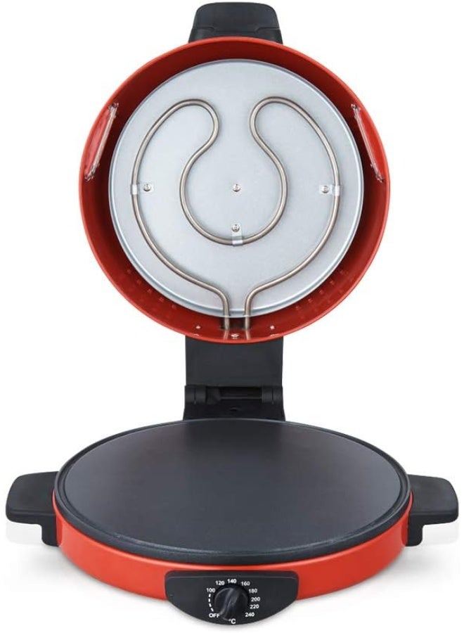 RAF Professional Pizza Maker Oven 1800W Power, Thermostat Control, Even Heat Distribution, Non-Stick Baking Plate, Ideal for Pizza, Flatbread, Pancakes, and Quick Meals at Home - Image 3