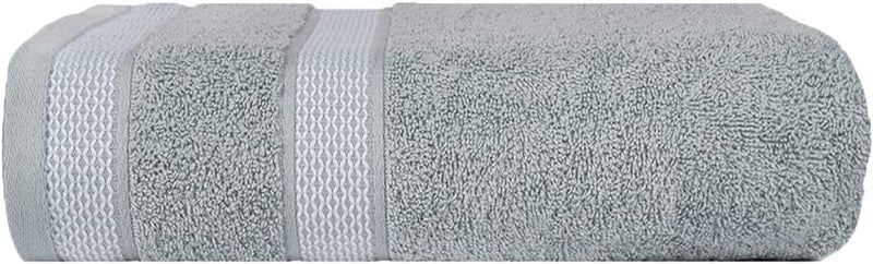 CASA COPENHAGEN CASA COPENHAGEN Solitaire Mix 6 Pieces Towel Set- Navy Blue + Grey Violet  600 GSM 2Bath Towel 2Hand Towel 2Washcloth  Designed in Denmark Made of Soft Egyptian Cotton for Bathroom  Kitchen & Shower  - Image 2