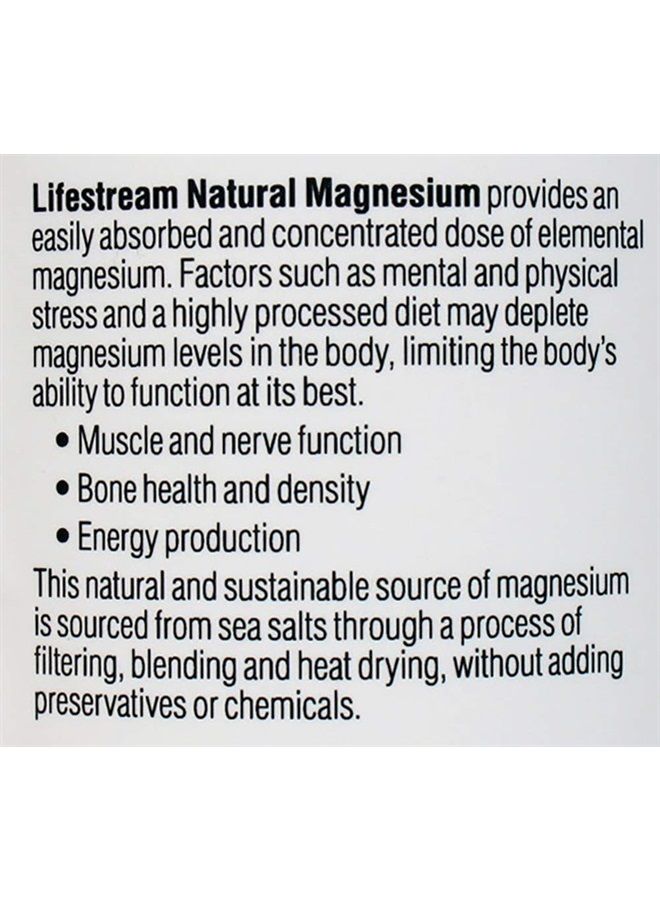 Lifestream Natural Magnesium (Pure Marine Source) Powder 150g - Image 4