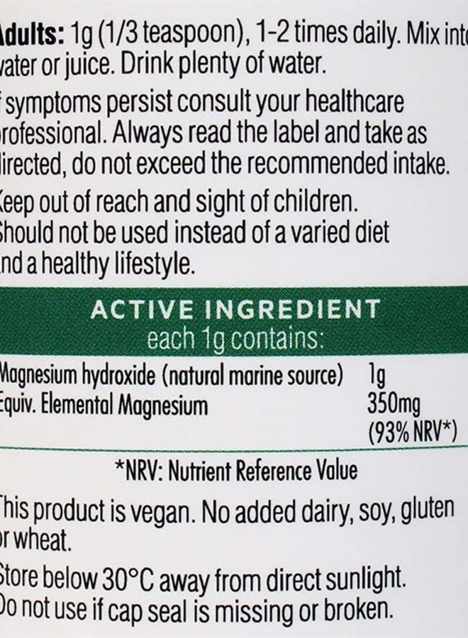 Lifestream Natural Magnesium (Pure Marine Source) Powder 150g - Image 3