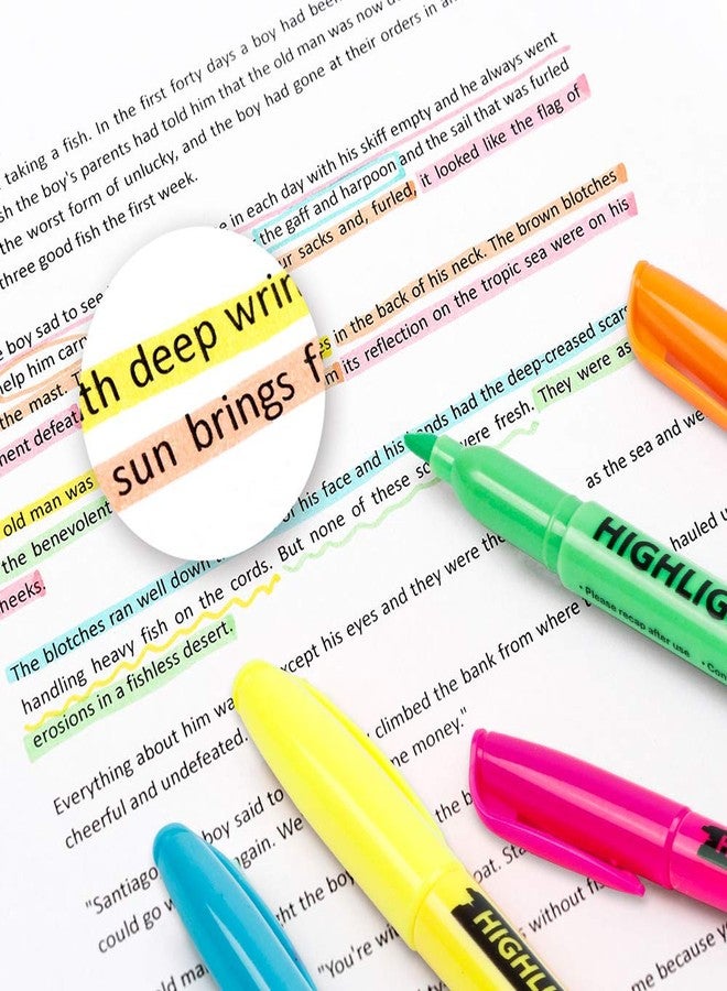 Lelix 30 Pack Highlighters, 10 Bright Colors, Chisel Tip, Quick Drying for Back to School, Office, Home, ideal for Highlighting Underlining - Image 5