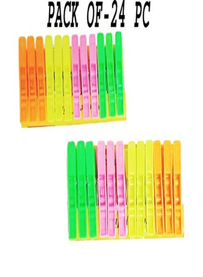 M2 Look Plastic Clips Clothes Pegs Multipurpose for Drying (Set of 24 Pc) - Image 2