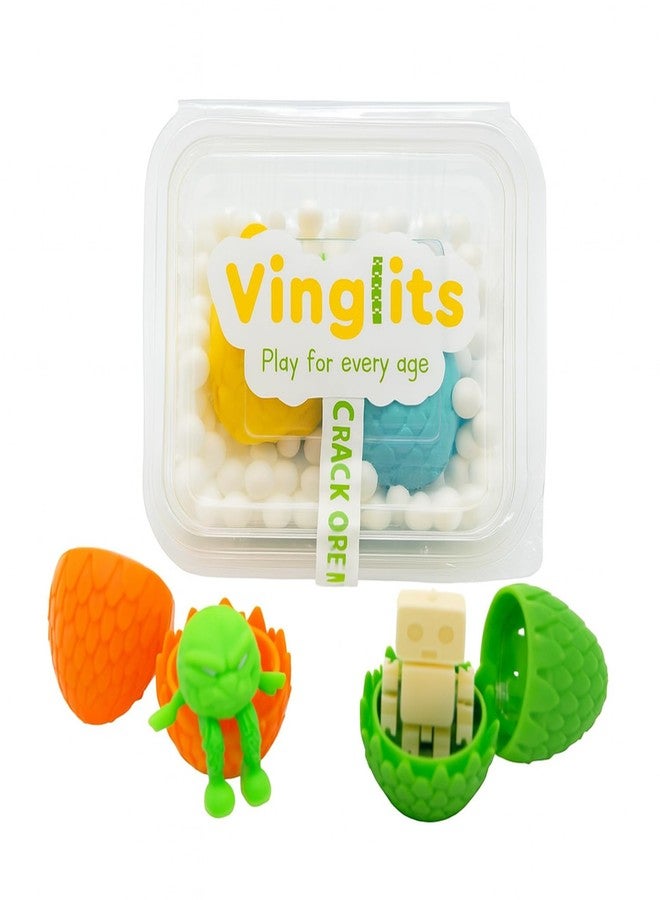 Vinglits Mystery Eggs – 3D Printed Animal Fidget Toys – Collectible Fidget Toys – Farm, Wild, Aqua, Bug, and Fantasy Themes – Packs of 2, 6, or 12 – Fun for Kids & Gifting (Fantasy Shelf, Pack of 2) - Image 1