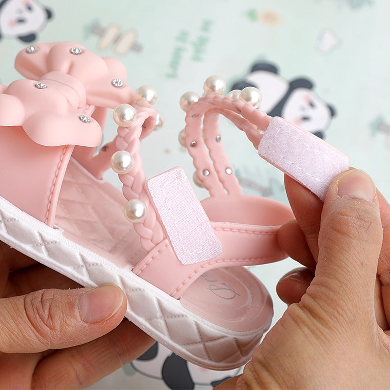 Children'S Sandals 0-3 Years Old Non-Slip Soft Sole Outer Wear Baotou Sandals Toddler Shoes Room - Image 5
