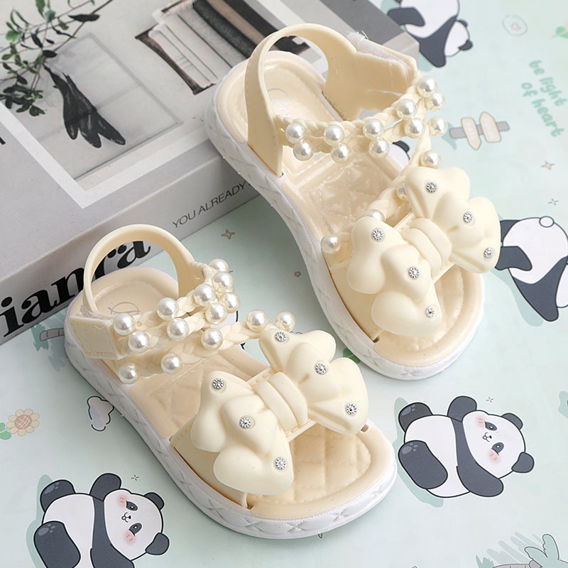 Children'S Sandals 0-3 Years Old Non-Slip Soft Sole Outer Wear Baotou Sandals Toddler Shoes Room - Image 1