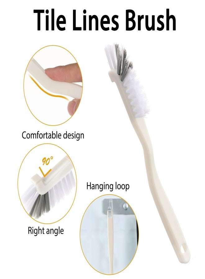 Aysatogc Kitchen Scrub Brush, Angle Cleaning Brush Right Angle Scrub Brushes Cleaning Dish Scrub Brushes for Sink Household Dish Edge Corners Small Space Crevice Cleaning with Stiff Bristles - Image 3