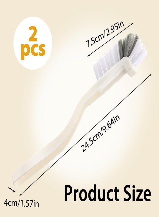 Aysatogc Kitchen Scrub Brush, Angle Cleaning Brush Right Angle Scrub Brushes Cleaning Dish Scrub Brushes for Sink Household Dish Edge Corners Small Space Crevice Cleaning with Stiff Bristles - Image 2