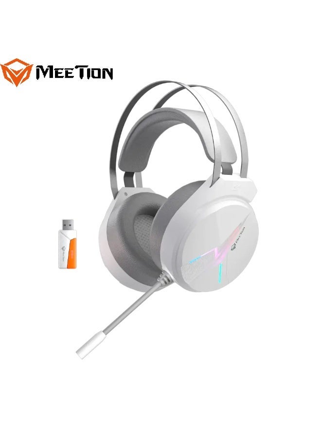 MEETION Stereo Triple Mode Gaming Headset BTH015 Triple-Mode Connectivity Immersive Stereo Sound Dual Audio Modes Ultra-Long Battery Performance Dynamic LED Backlight - Image 1